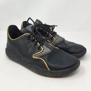 Nike Air Jordan Eclipse Black Gold Sneakers Athletic Shoes Youth Size 7 Mid Top
